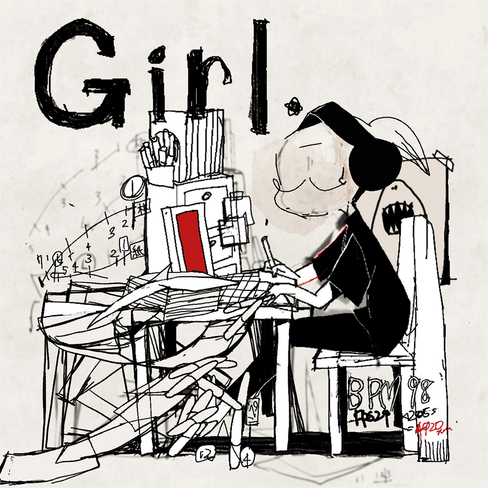 神山羊、新曲「Girl.」の一部をTikTokで先行解禁！ ジャケットアートワークも公開 - 画像一覧（1/2）