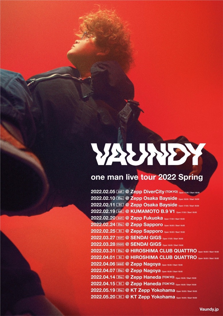Vaundy、2022年春の全国ツアーを発表 - 画像一覧（1/1）