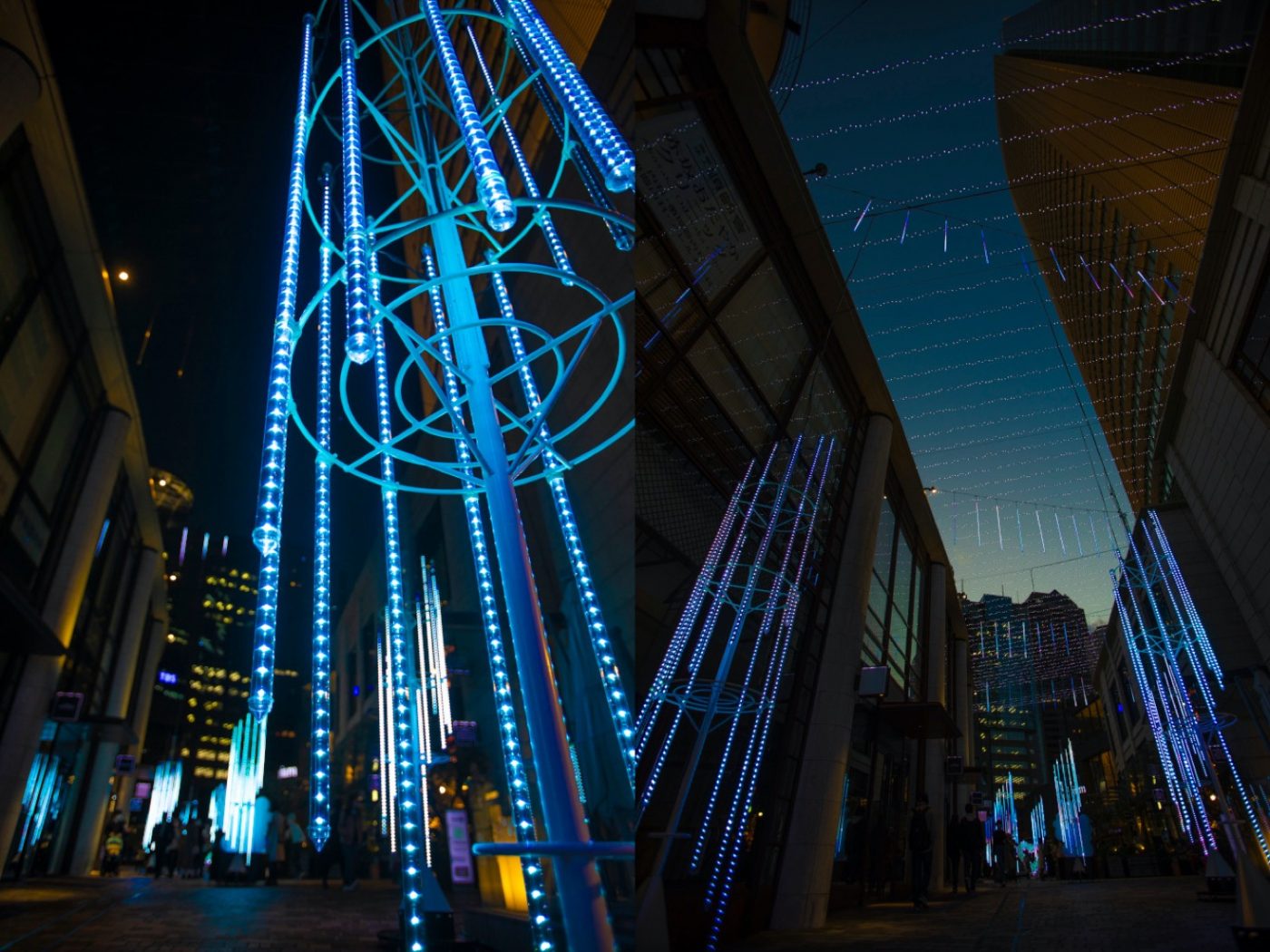 東京・赤坂サカスにて、米津玄師の「Pale Blue」にのせたイルミネーションが公開