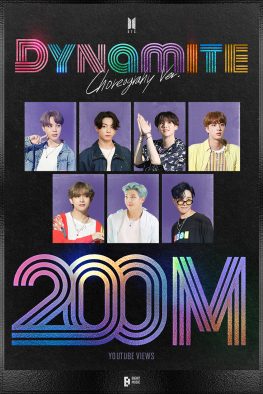BTS、「Dynamite」“振り付けバージョン”MVが2億回再生を突破！ 通算23作目