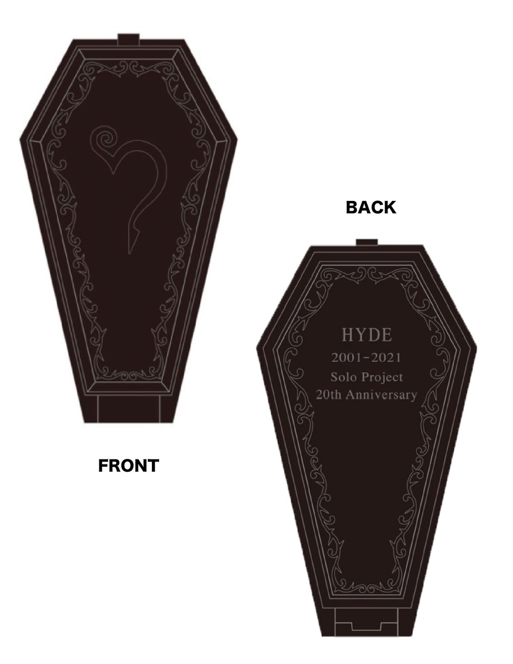 HYDE COMPLETE BOX 2001-2003』、特典絵柄＆商品に同梱される棺桶型 