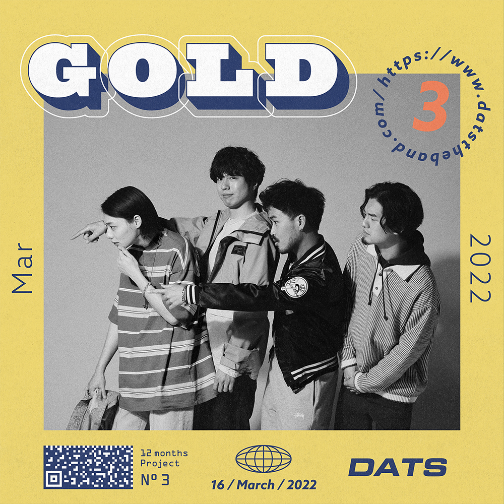 DATS、12ヵ月連続デジタルリリース第3弾「Gold」のオフィシャルオーディオを公開 - 画像一覧（1/4）