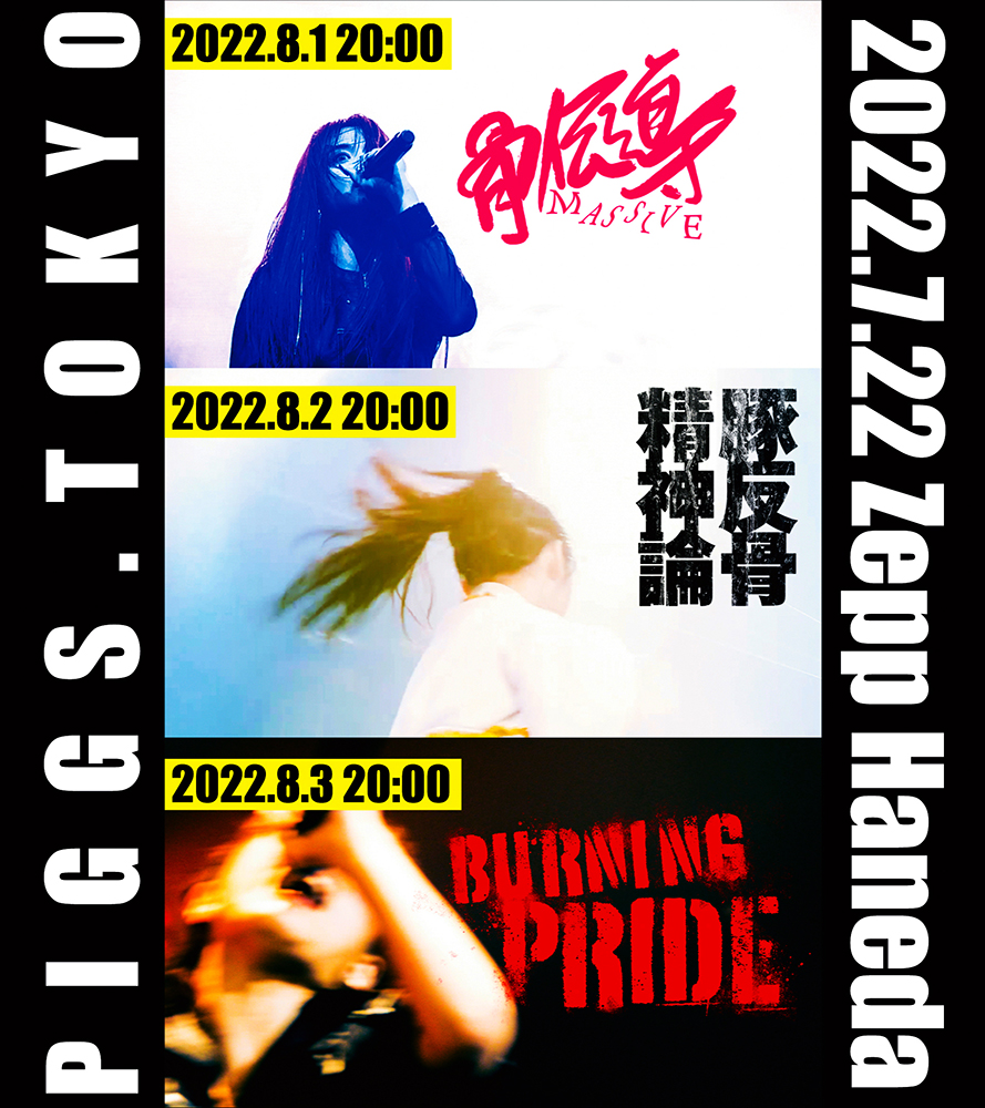 PIGGS、3夜連続でZepp Haneda公演のライブ映像を公開！初日は「骨伝導massive」 - 画像一覧（4/4）