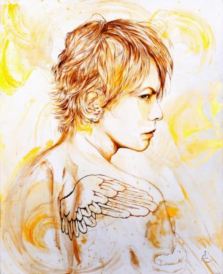 画狂人 井上文太が描いたHYDEの肖像画『Dears-HYDE』と、オリジナルキャラクター『Edyh』のジグレーやグッズが販売決定