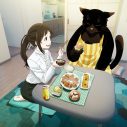 asmi新曲「破壊前夜のこと」MVにTVアニメ『デキる猫は今日も憂鬱』の諭吉が登場 - 画像一覧（1/3）