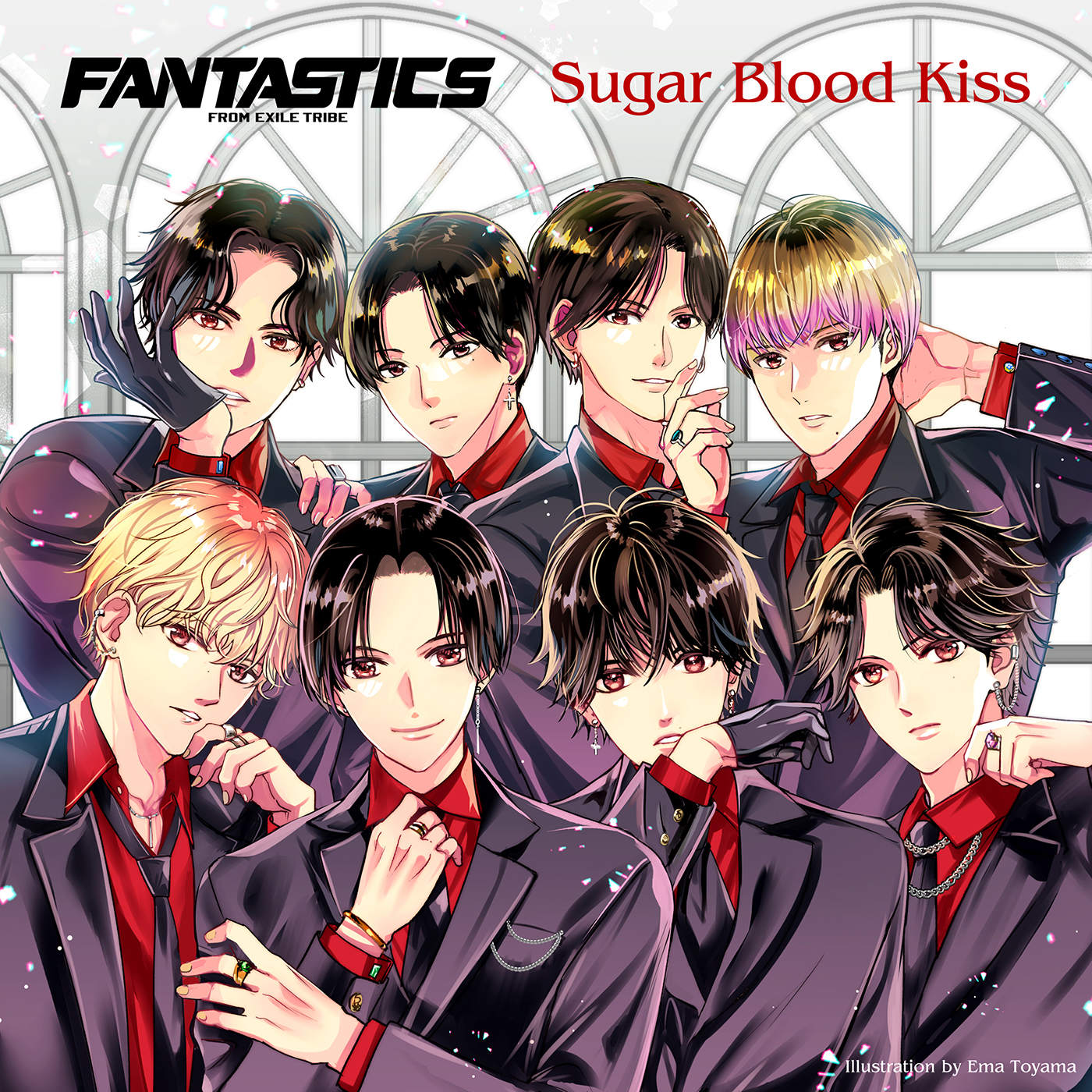FANTASTICS、アニメ『ヴァンパイア男子寮』OP主題歌「Sugar Blood Kiss」配信決定！遠山えま先生描き下ろしのジャケ写も公開