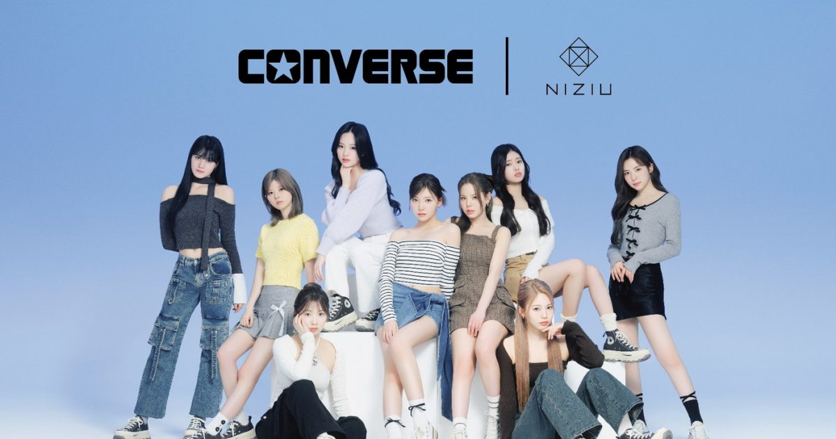 NiziU、CONVERSEをクール＆カジュアルに履きこなす新ビジュアル公開