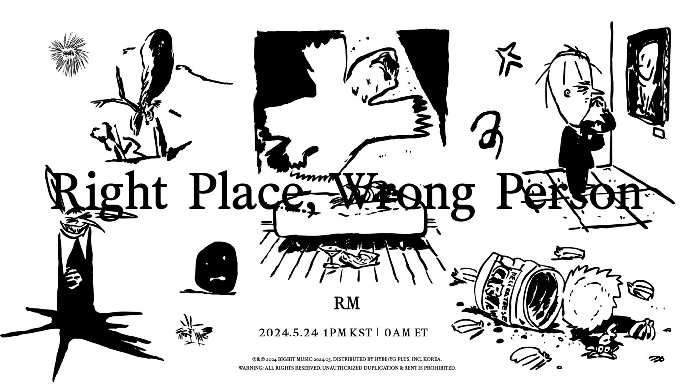 BTS RM、ソロ2ndアルバム『Right Place, Wrong Person』のリリースが決定 - 画像一覧（1/1）