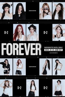 BABYMONSTER、YG流サマーソング「FOREVER」のあらたなプロフィールポスター公開