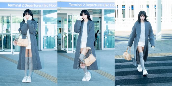 TWICE、MISAMOのMINAがフェンディのトータルルックで仁川国際空港に降臨