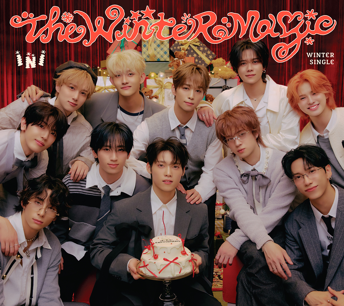 INI、初ウィンターシングル「THE WINTER MAGIC」の冬のホリデームード漂うアートワーク公開