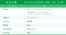 【2025年 NHK紅白歌合戦】タイムテーブル、歌唱曲、出場歌手（出演者）、放送日まとめ - 画像一覧（7/7）