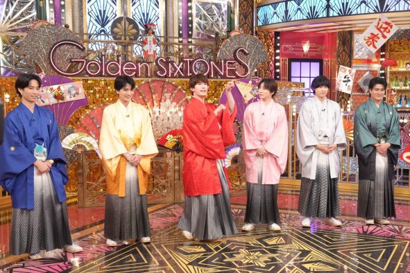 SixTONES、小栗旬やYOSHIKIらと“サイズの大晩餐会”を開催！『GOスト』でガチンコ勝負