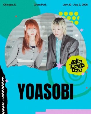 YOASOBI、世界的音楽フェスティバル『Lollapalooza 2026』出演決定！2024年に続き2度目