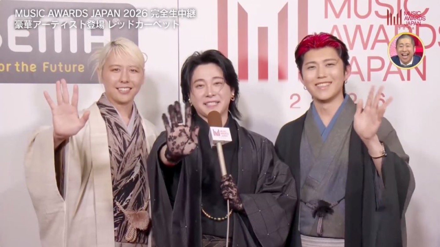 ミセス、HANA、MISAMO、M!LKらが『MUSIC AWARDS JAPAN 2026』レッドカーペットに登場