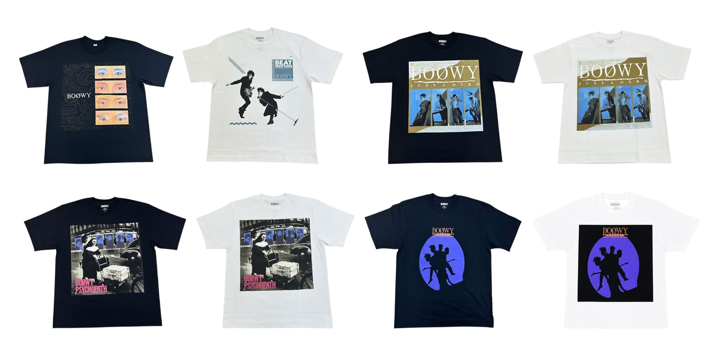 BOØWY初のジャケ写Tシャツがタワーレコード限定で販売決定！ポスターも全国で掲出