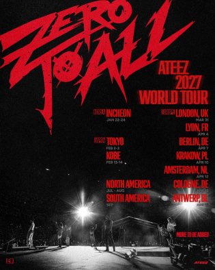ATEEZ、約1年4ヵ月ぶりのワールドツアー開催決定！日本では東京・神戸の2都市4公演