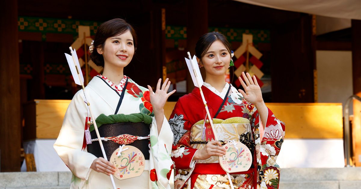 レポート】乃木坂46筒井あやめ＆井上和が乃木神社で成人式を実施