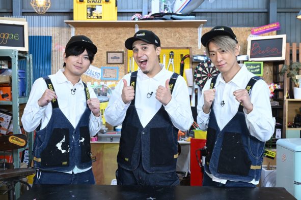 NEWS・小山慶一郎＆加藤シゲアキ、『NEWSの全力!!メイキング』で木村昴と神秘的なスプレーアートに挑戦