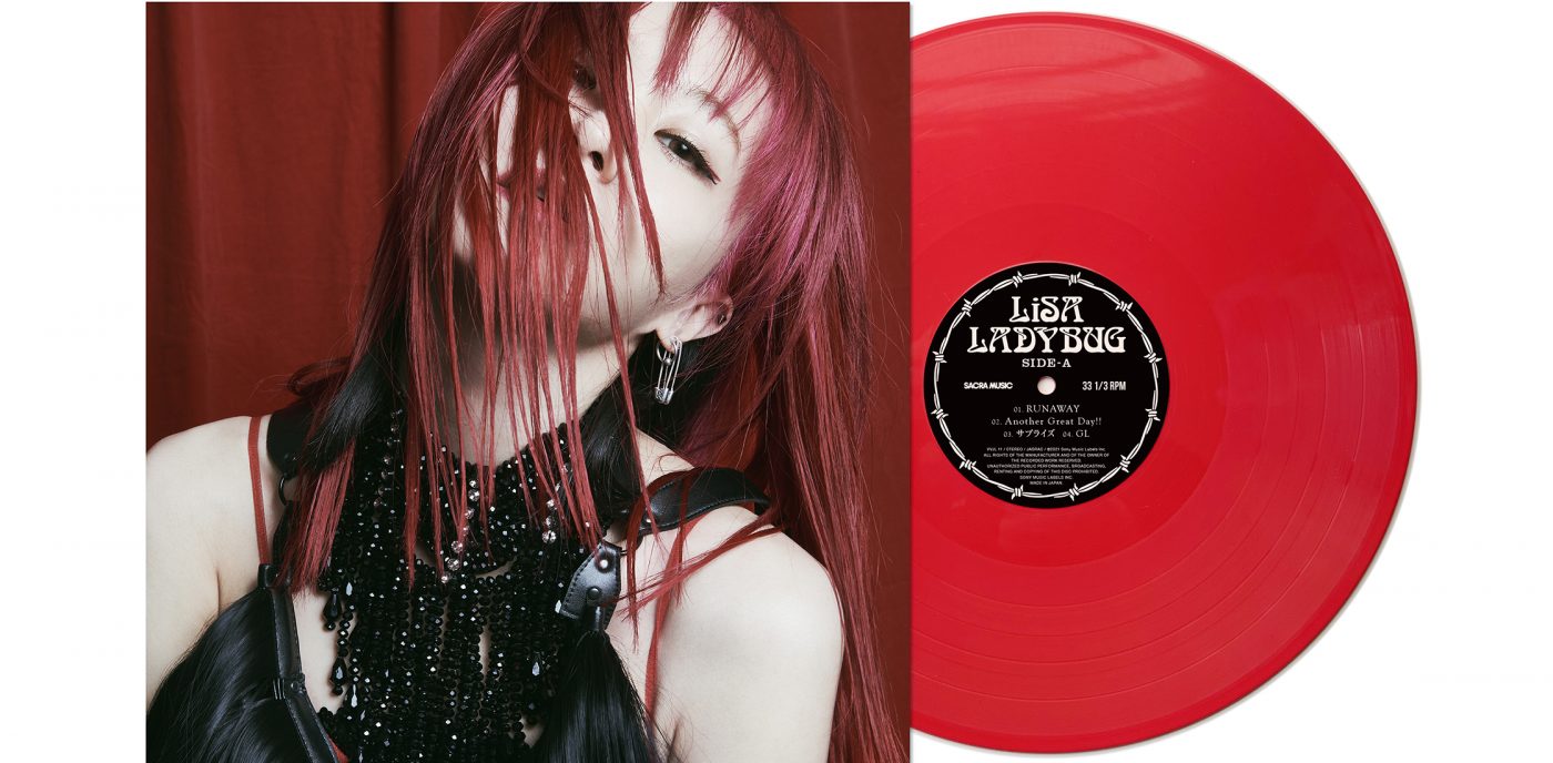 LiSA、アナログ盤『LADYBUG』、「明け星 / 白銀」の商品ビジュアルの全貌公開！