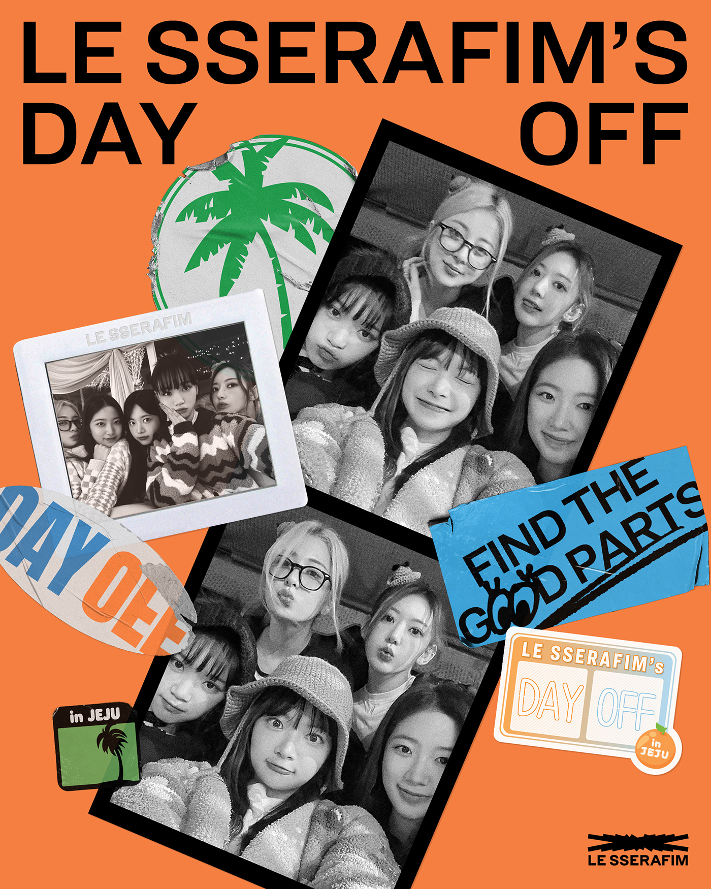 LE SSERAFIM、忙しい日常から離れ済州島で過ごす様子を収めた癒やしの旅行記『LE SSERAFIM’S DAY OFF IN JEJU PHOTOBOOK』発売決定