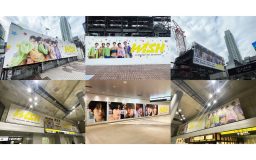 NCT WISH、1stシングル「WISH」のリリースを記念して巨大な屋外ボードが渋谷をジャック