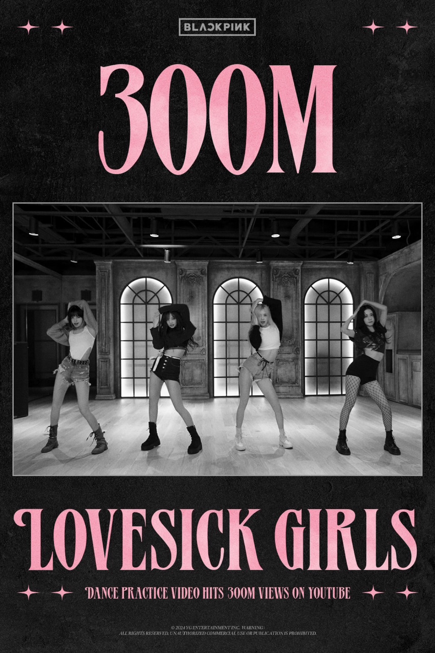 BLACKPINK「Lovesick Girls」振り付け映像がYouTubeで3億再生を突破