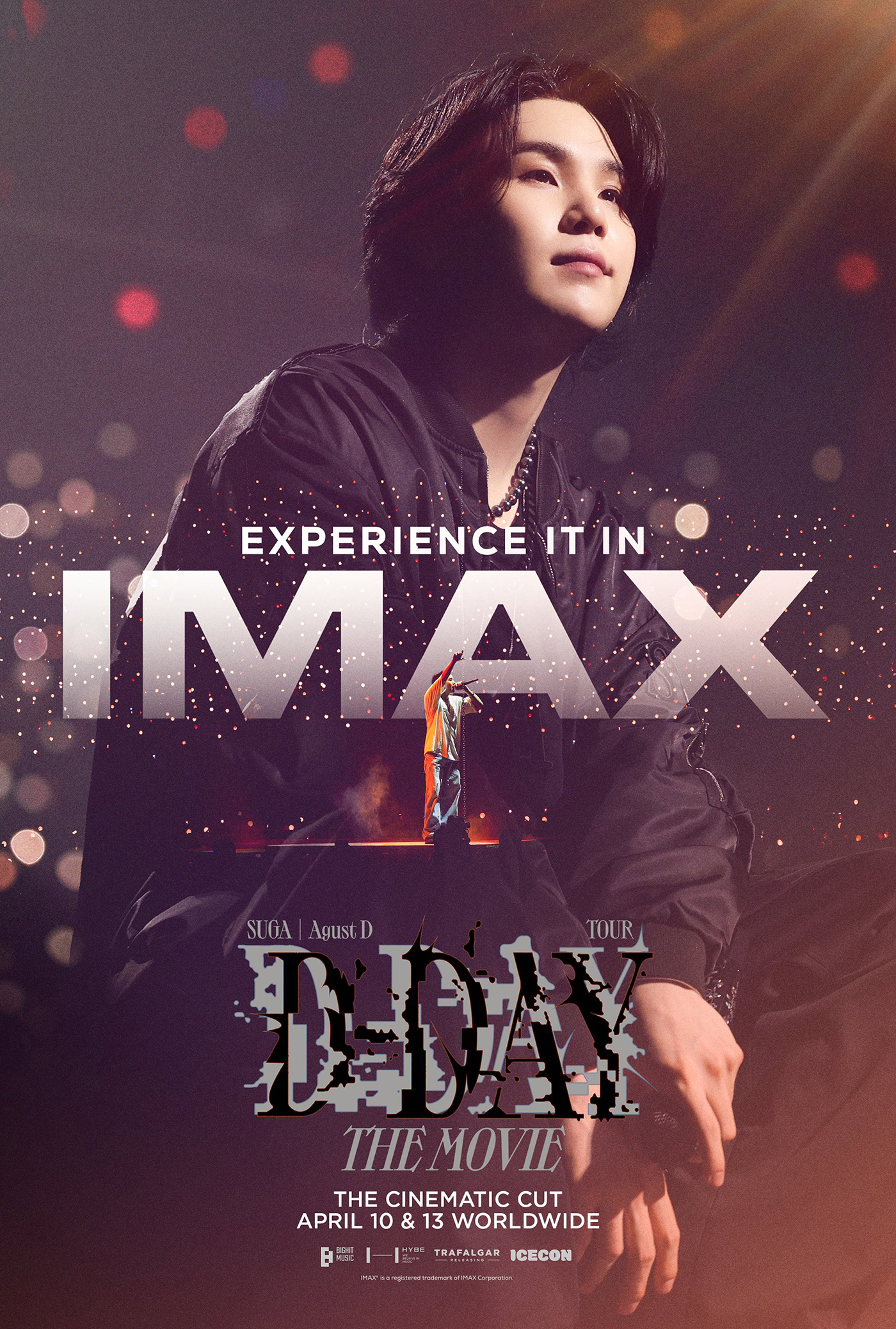 BTS SUGA、映画『SUGA | Agust D TOUR ‘D-DAY’ THE MOVIE』のIMAX上映が決定！IMAX版ポスター＆予告映像も公開 - 画像一覧（1/1）