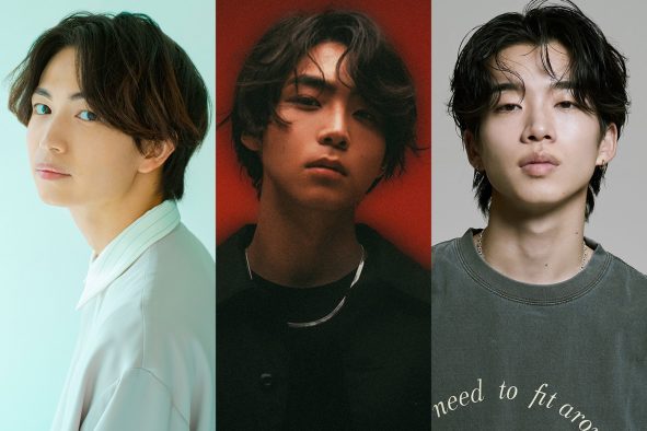 ドラマ『君の花になる』の8LOOMのメンバーの3人＝綱啓永、八村倫太郎、森愁斗が、絶品BBQを満喫