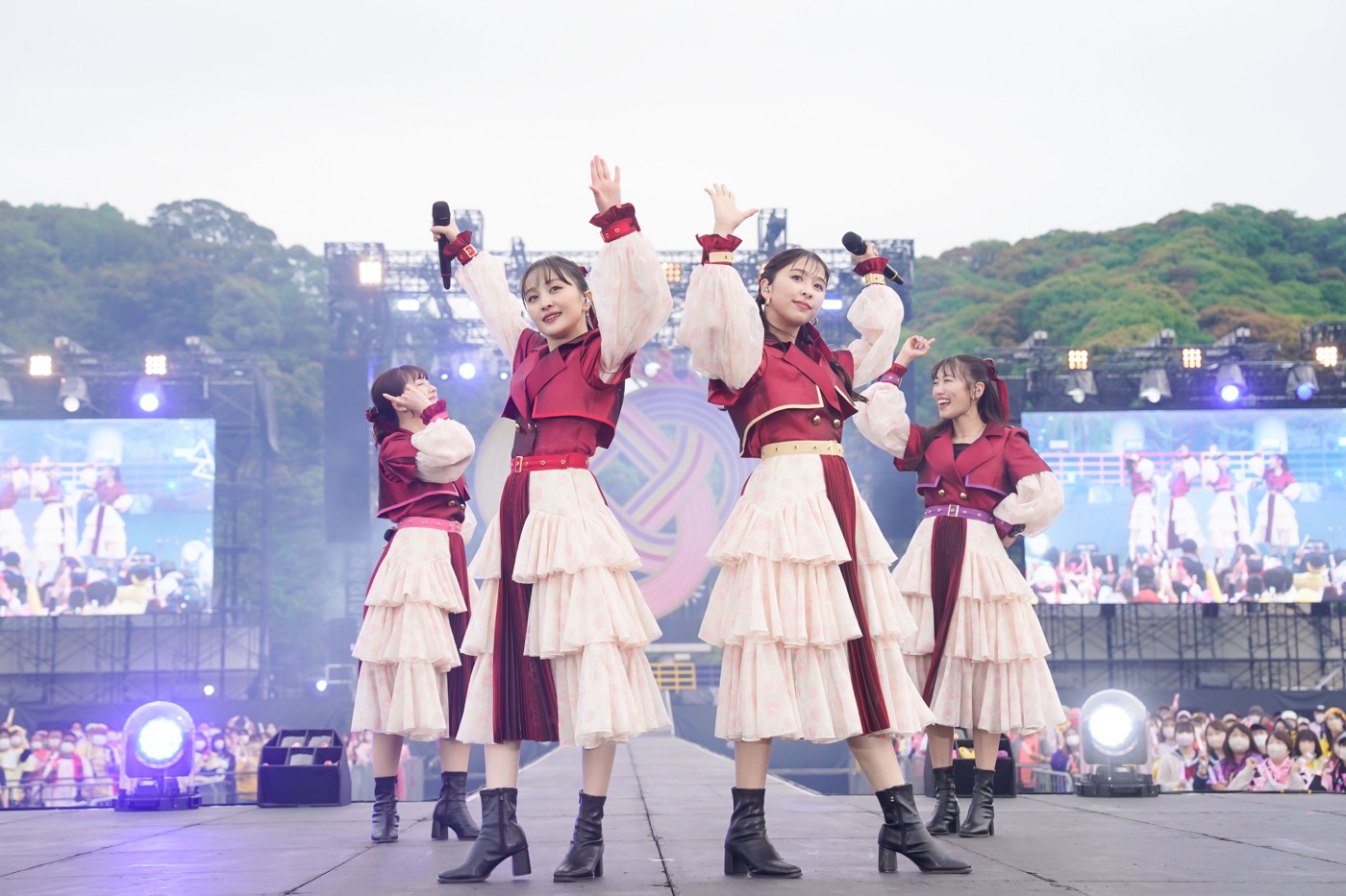 ももクロ、福山市での“一期一会”に感謝！『ももクロ春の一大事 2023 in 福山市 〜笑顔のチカラ つなげるオモイ〜』ライブレポート - 画像一覧（16/23）