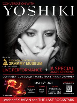 YOSHIKI、5月に米・グラミー・ミュージアムで世界規模となるプロジェクトを発表！ライブパフォーマンスも披露