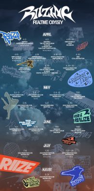 RIIZE、1stミニアルバム『RIIZING』発売に向けて“リアルタイムオデッセイ”タイムラインを公開