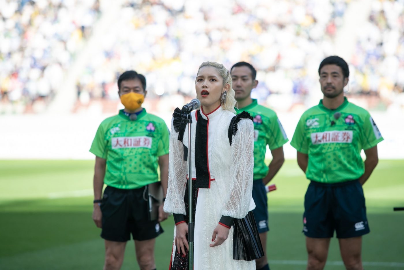 Anly、ジャパンラグビー リーグワン決勝戦で国歌斉唱！「ピッチから見えた空の青さを忘れません」