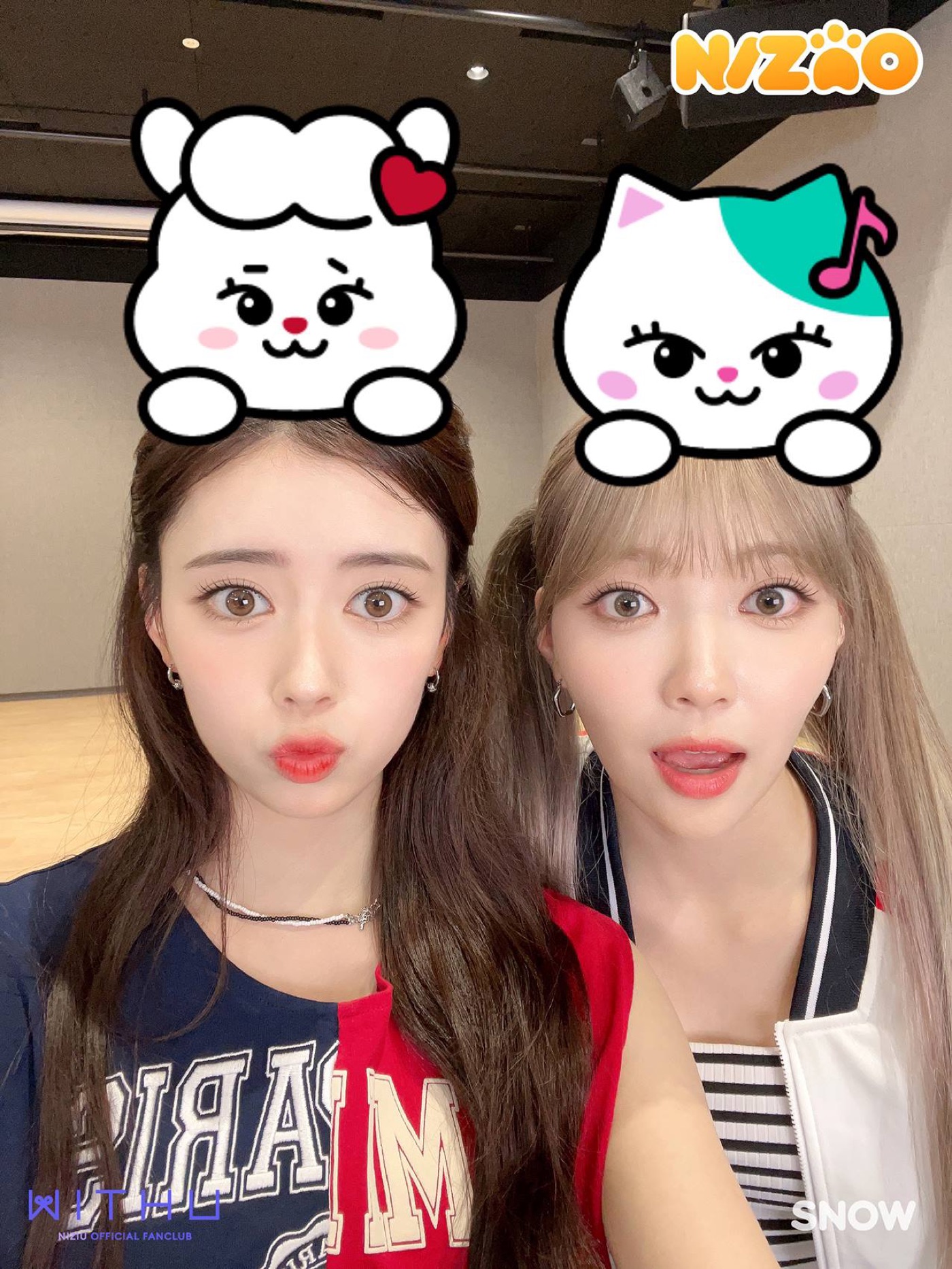 NiziU、オリジナルフレーム＆スタンプが「SNOW」に登場