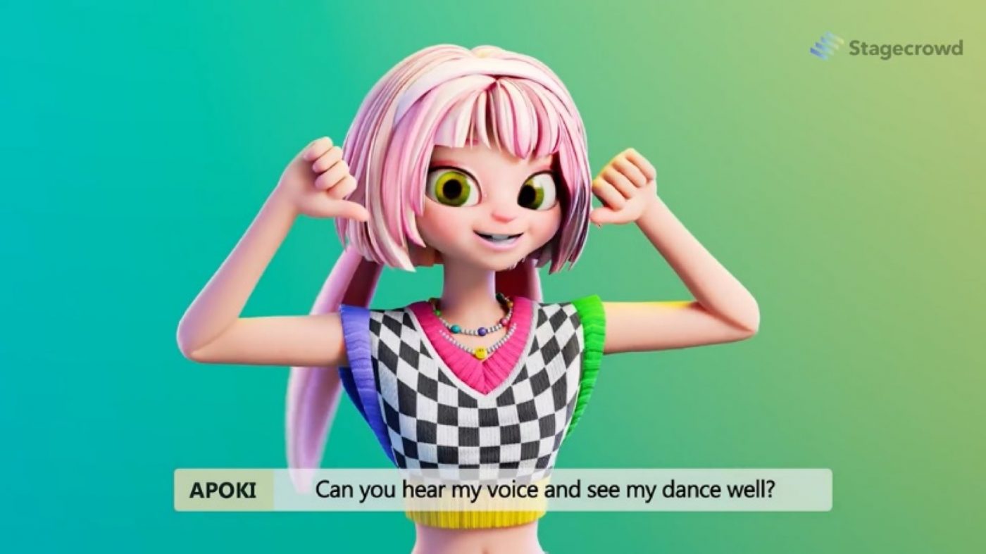 韓国No.1バーチャルK-POPアーティスト・APOKI、Stagecrowd限定コラボ動画公開