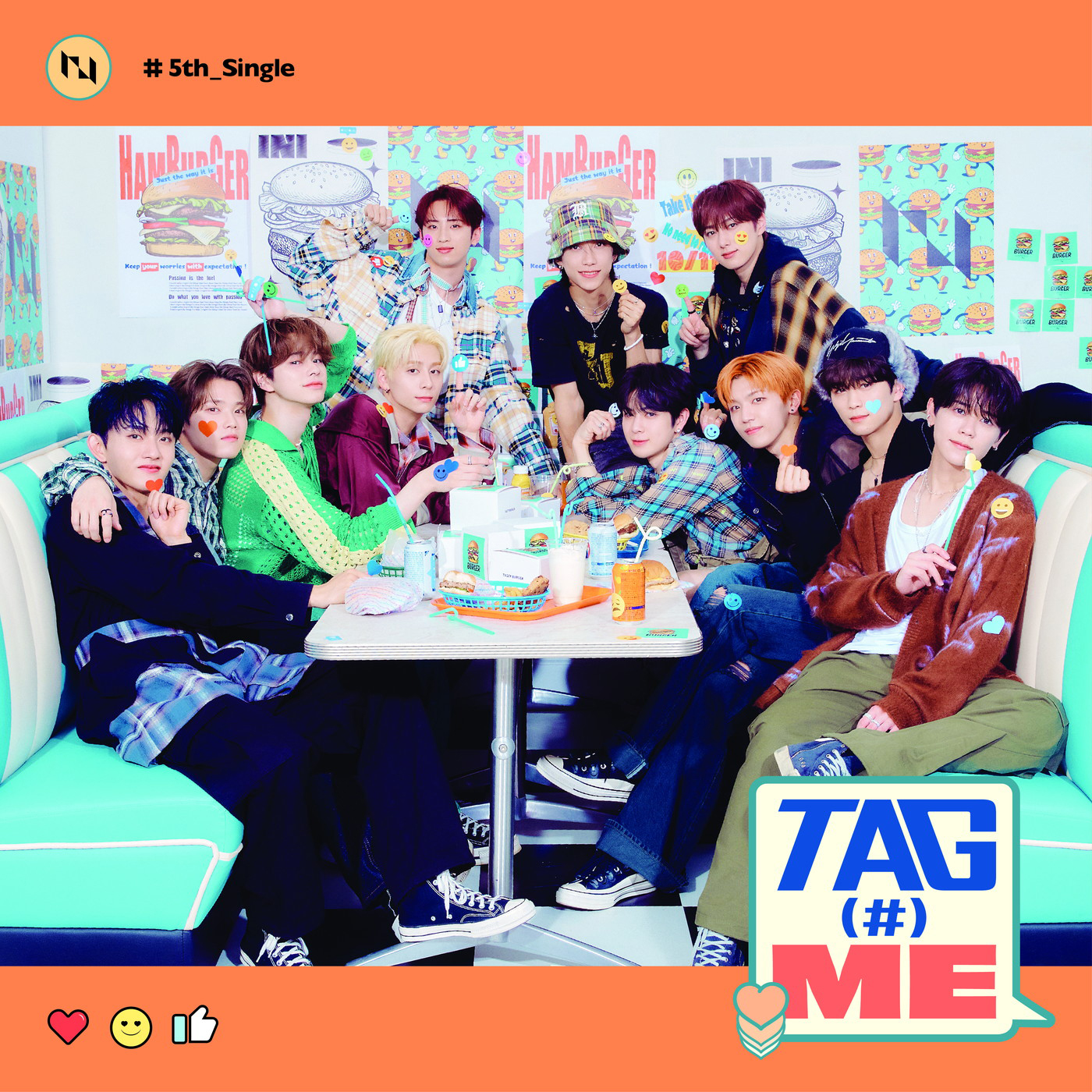 INI、5thシングル「TAG ME」発売決定！ジャケット写真＆新ビジュアルも公開 - 画像一覧（1/4）
