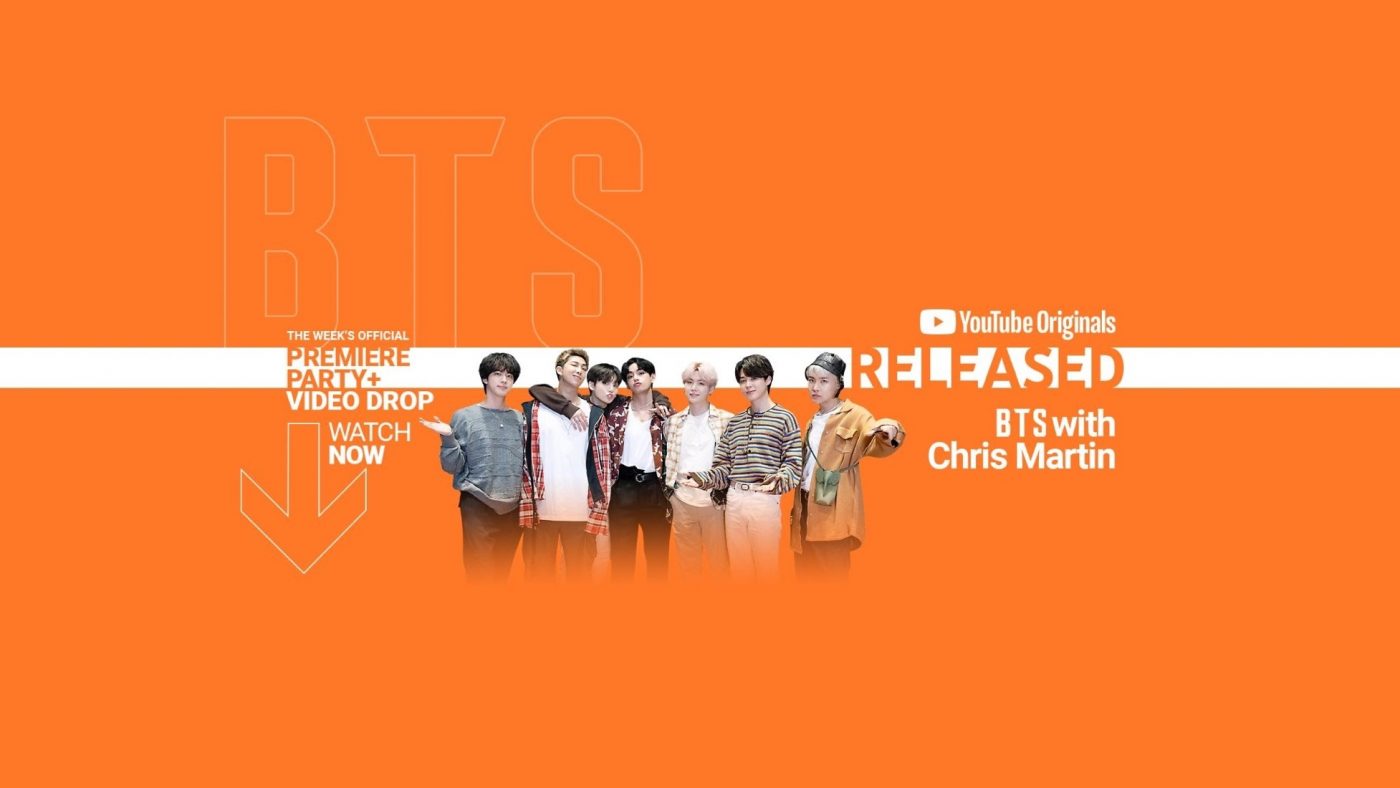 BTS、コールドプレイのクリス・マーティンとYouTubeのミュージックショー『RELEASED』出演