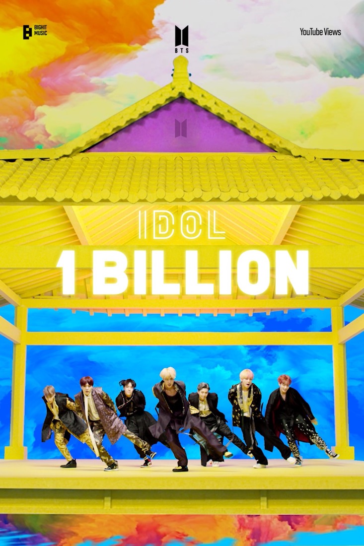 自身6作目！ BTS、「IDOL」MVが10億回再生を突破