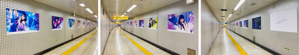 乃木坂46の結成10周年を記念して、スマホゲーム『乃木坂的フラクタル』の記念広告が乃木坂駅に登場 - 画像一覧（8/10）