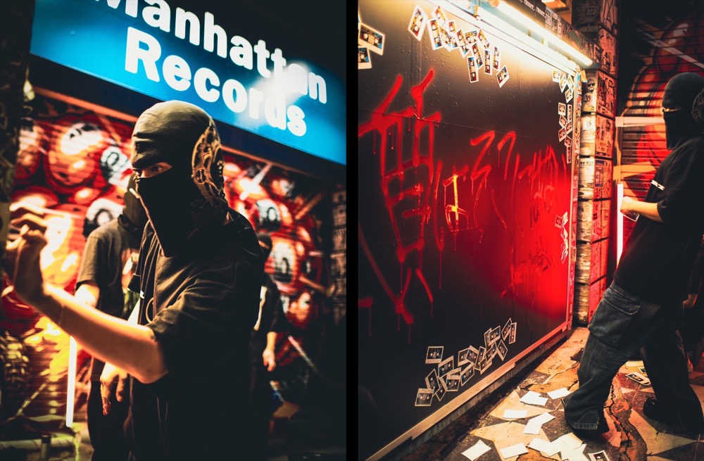 覆面ラッパーのTEMBAが、渋谷Manhattan Recordsにて巨大看板アートを制作 - 画像一覧（6/8）