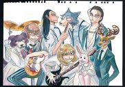 マネスキン×人気漫画『BEASTARS』、板垣巴留先生の描き下ろしによるスペシャルコラボイラスト公開 - 画像一覧（1/3）