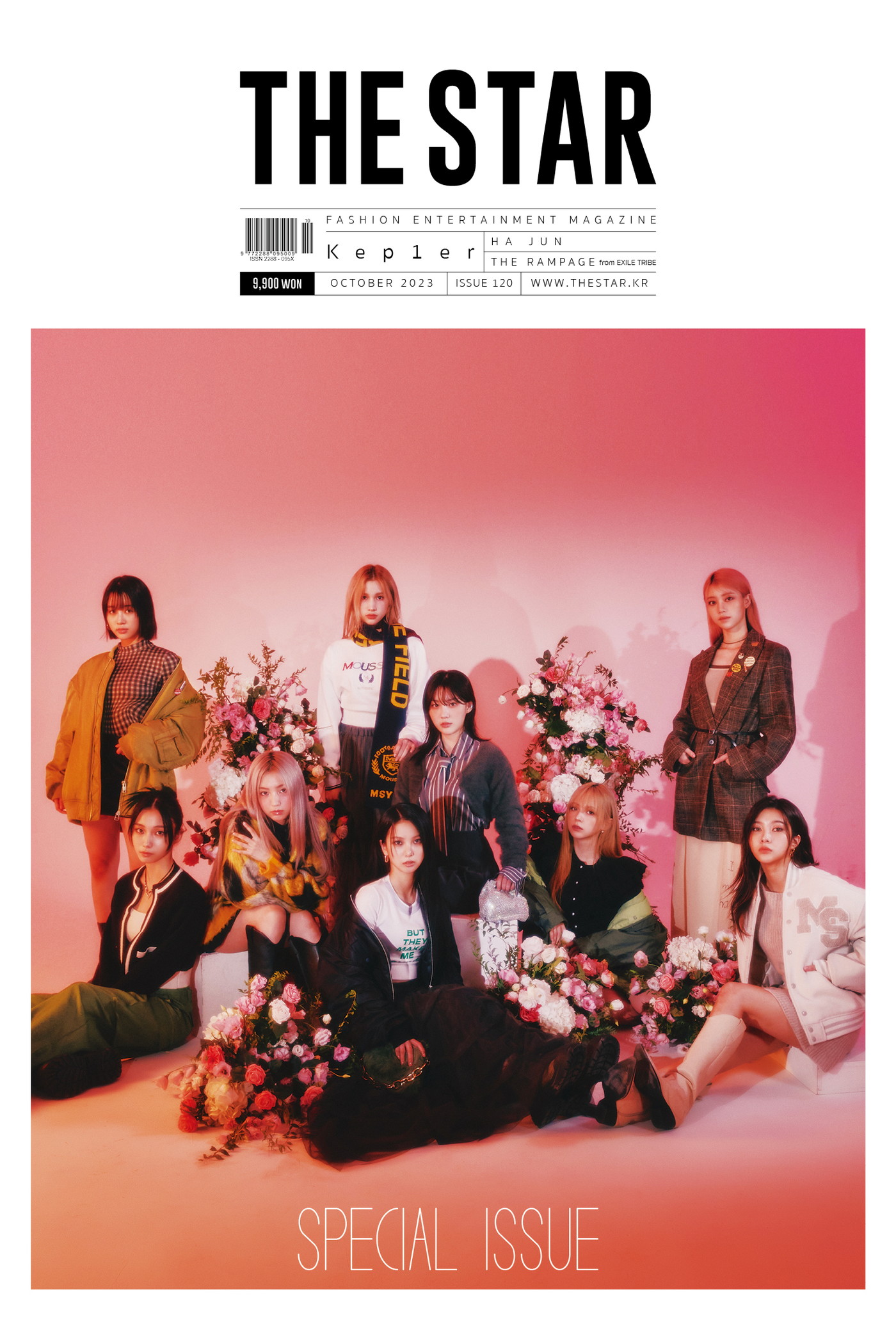 Kep1er、MOUSSYとコラボした韓国発スターマガジン『THE STAR』10月号カバーに登場