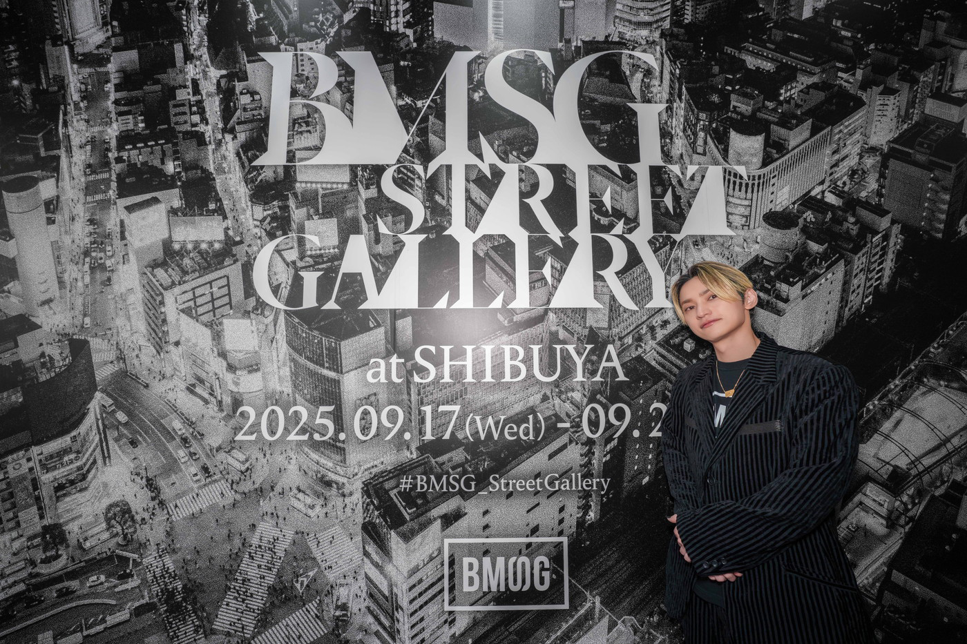 渋谷がBMSGの世界観一色に！『BMSG STREET GALLERY』開幕＆SHY-HIがサプライズ登場