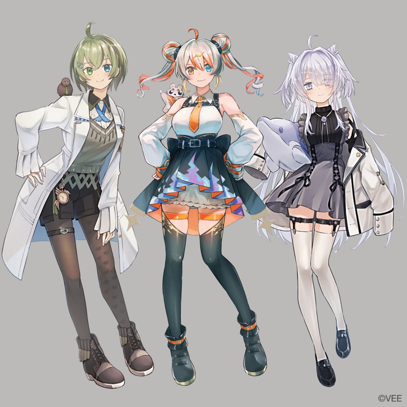 VTuberプロジェクト『VEE』、第4弾バーチャルタレント“Dev-d”の3名のデビューが決定 - 画像一覧（1/5）