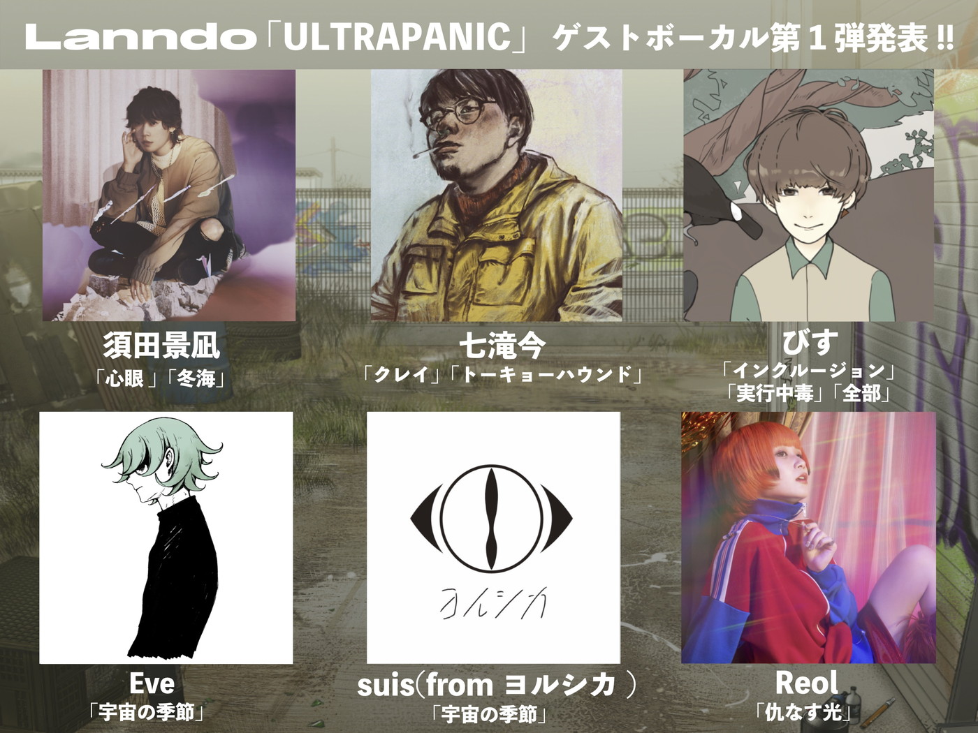 ボカロP・ぬゆりのソロプロジェクト“Lanndo”、1stアルバム『ULTRAPANIC』ゲストボーカル第1弾発表 - 画像一覧（3/3）