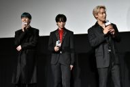 【レポート】JO1與那城奨＆大平祥生＆金城碧海らが映画『OUT』完成披露上映会に登場！ 本編の相撲勝負にちなんだ尻相撲対決も - 画像一覧（1/11）