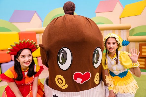 ももくろちゃんZが出演する『とびだせ！ぐーちょきぱーてぃー』に、茨城のマスコットキャラ“ねば〜る君”が登場