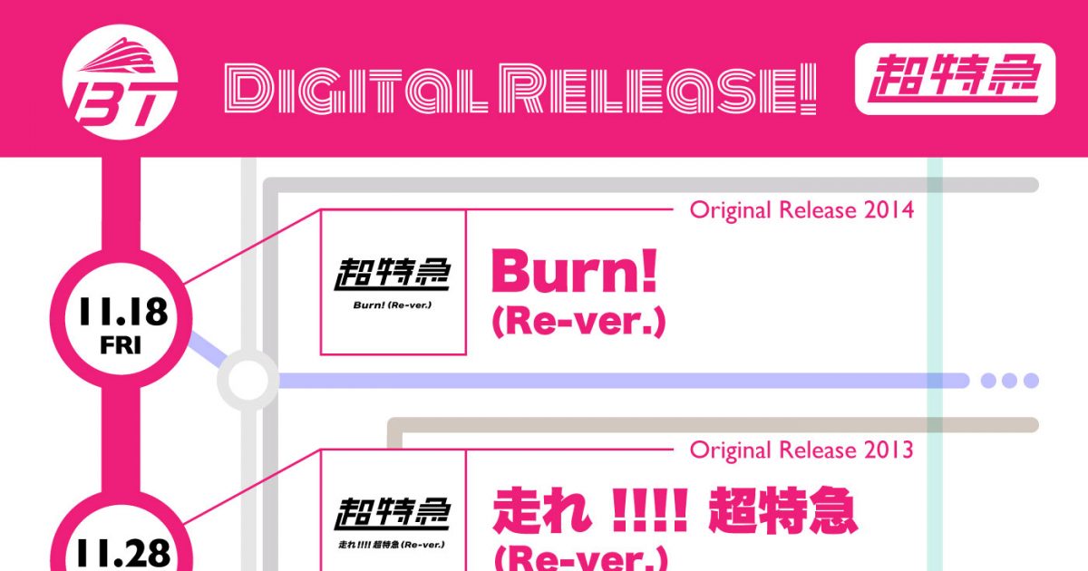 超特急 既存曲のリテイクバージョンを4曲連続で配信 第1弾は Burn Re Ver 画像一覧 1 2 The First Times
