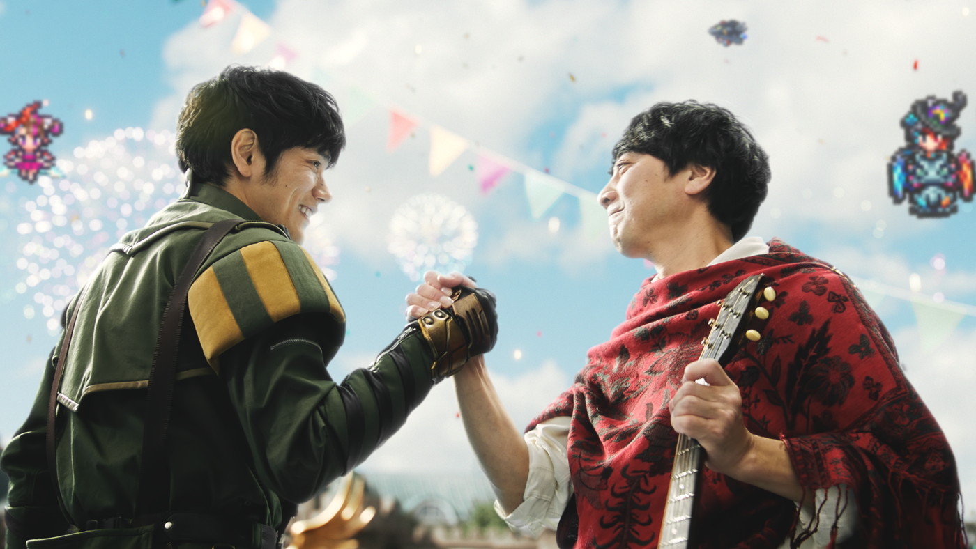 松山ケンイチと山崎まさよし、スマホゲーム『ロマンシング サガ リ・ユニバース』新TVCMで初共演