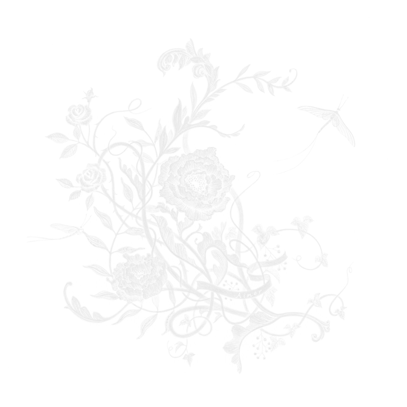Aimer、ドラマ『大奥Season2』主題歌シングル「白色蜉蝣」アートワーク＆収録内容公開 - 画像一覧（2/4）